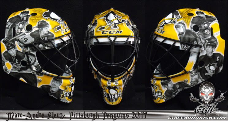 Marc-Andre Fleury to don Steelers-themed NHL helmet