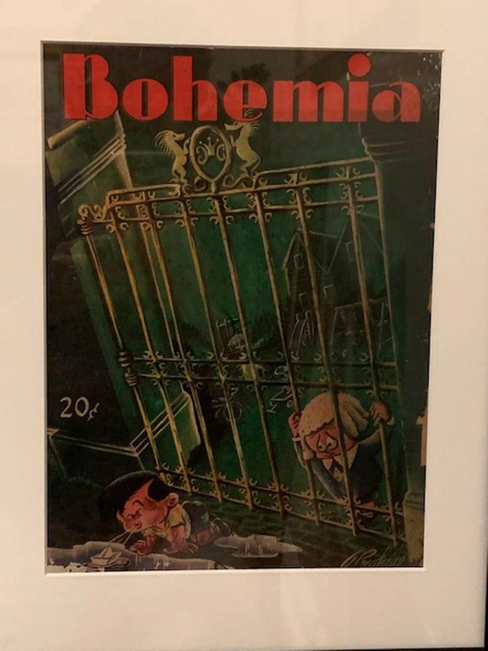 One of the covers of Bohemia magazine, designed in Cuba by Prohías.