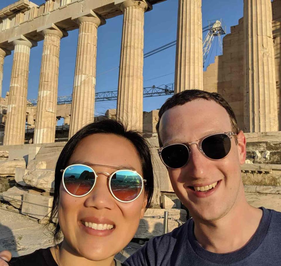 Mark Zuckerberg and Priscilla Chan