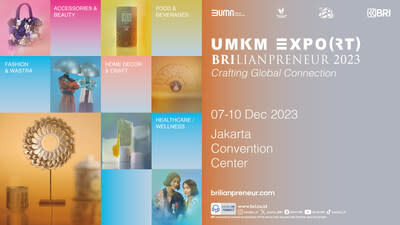 Jakarta (23/11) - A Global Buyer's Hub to Discover the Best Internationally-Standardized MSME Products from Indonesia at UMKM EXPO(RT) BRILIANPRENEUR 2023. (PRNewsfoto/Bank Rakyat Indonesia)