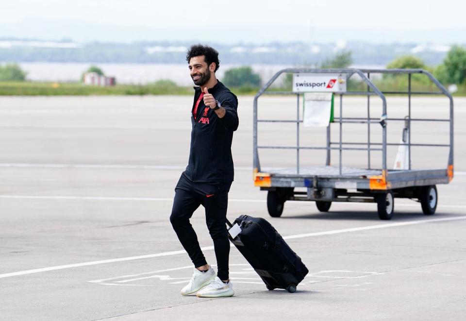 Liverpool’s Mohamed Salah was enjoying a holiday following a busy season (Martin Rickett/PA) (PA Wire)