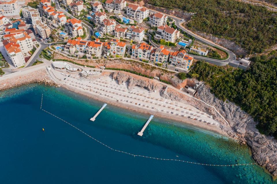 “The beaches and open sea are a big draw card,” says Turner (Luštica Bay)