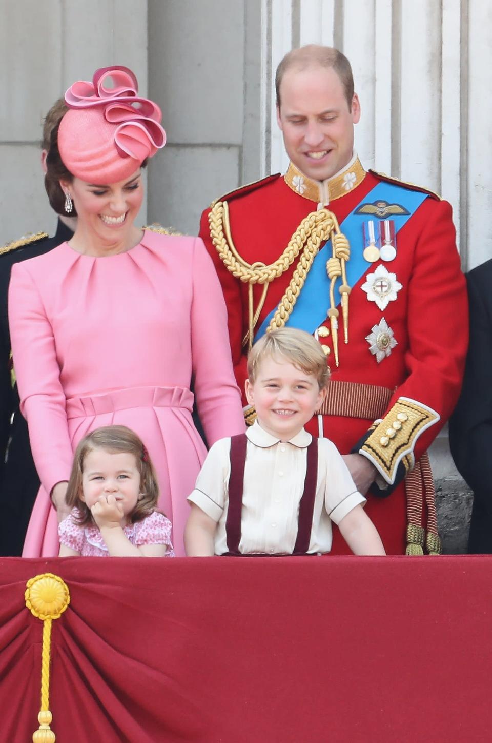 <p>Pictured: Kate Middleton, Princess Charlotte, Prince George, and Prince William.</p>