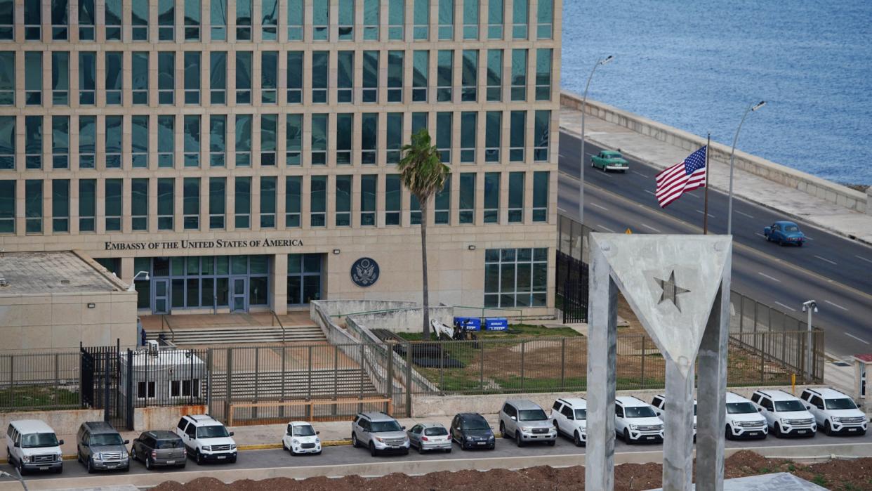  The American embassy in Havana, Cuba. 