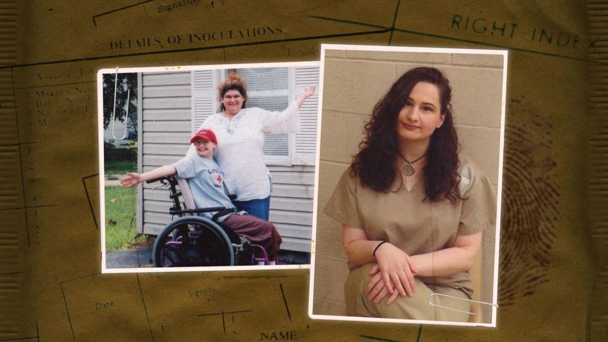 gypsy rose blanchard in a wheelchair with her mom, gypsy rose blanchard in prison