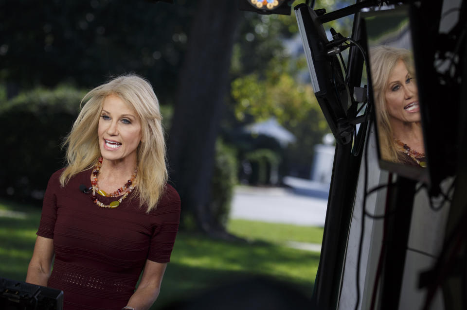 White House aide Kellyanne Conway made controversial statements about Brett Kavanaugh’s accuser, Christine Blasey Ford. (Photo: Getty Images)