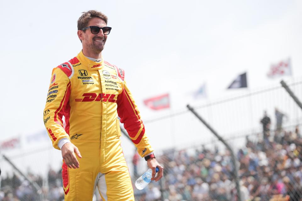 After two of his Andretti teammates who started in front of him struggled Sunday, Romain Grosjean nearly landed his first IndyCar win in Long Beach.