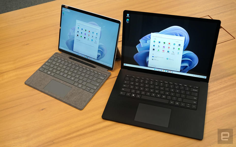 Microsoft Surface Pro 9 和 Surface Laptop 5