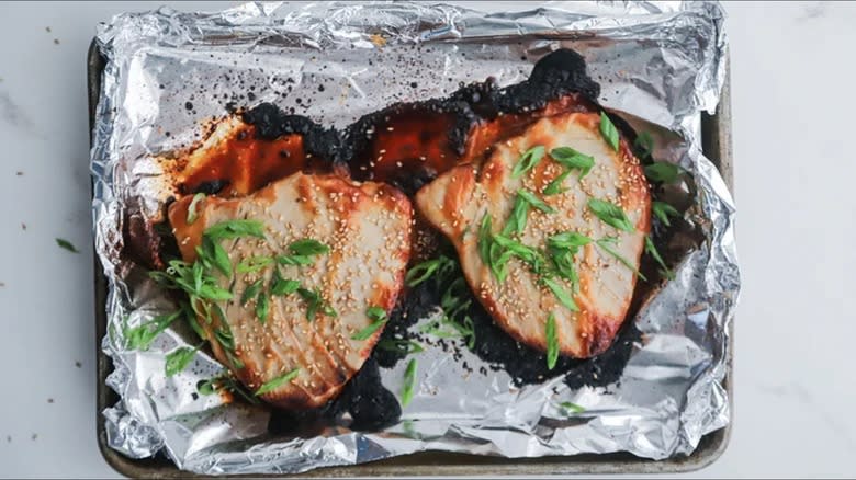 overcooked tuna steaks