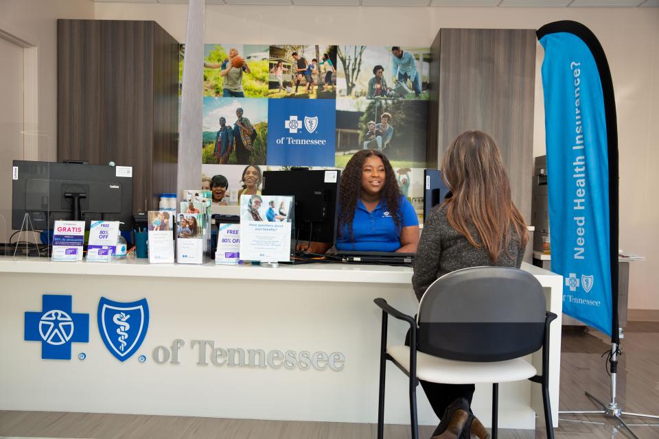 Blue Cross Blue Shield Tennessee Sanitas Crosstown location with BCBST customer rep Makailah Hunt