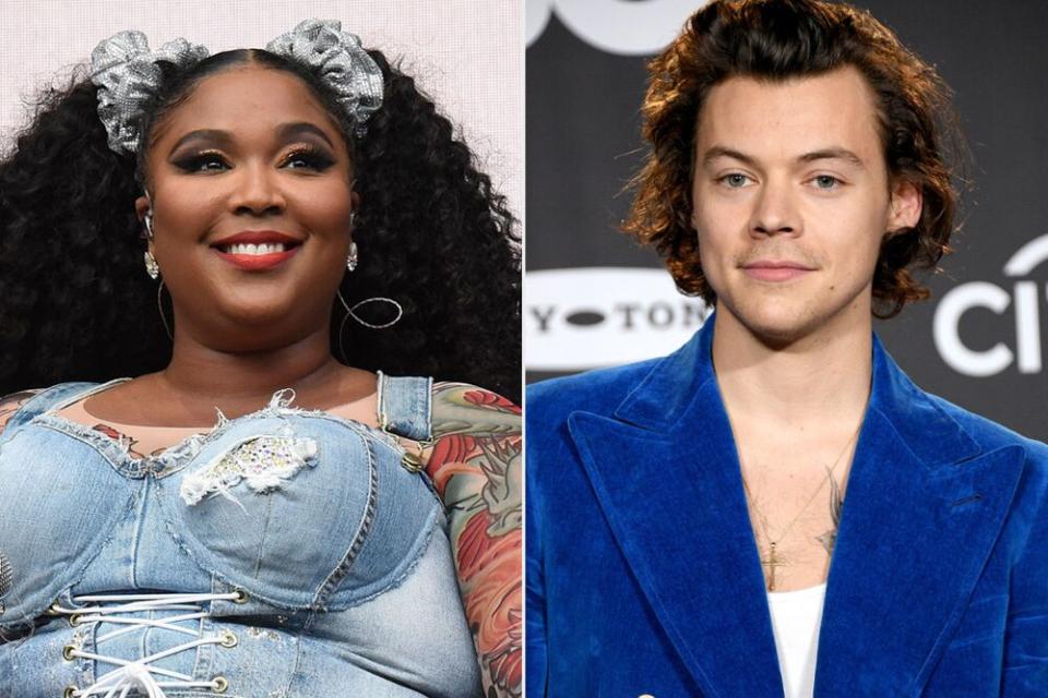 Lizzo, Harry Styles | Arik McArthur/WireImage; Dia Dipasupil/FilmMagic