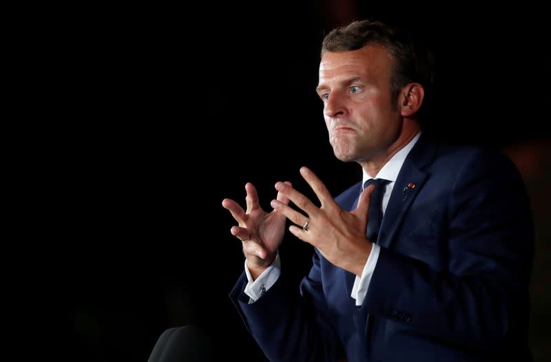 FILE PHOTO: French President Emmanuel Macron visits Lebanon