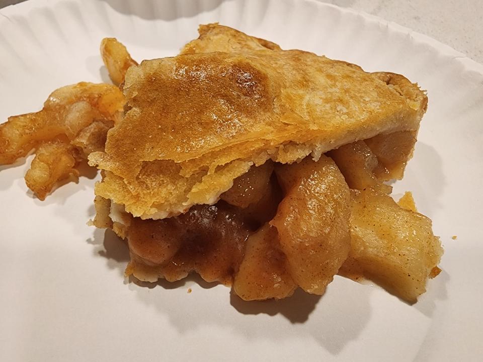 A slice of apple pie from H-E-B