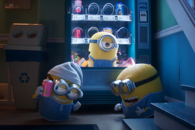 <p>Illumination/YouTube</p> Minions in Despicable Me 4