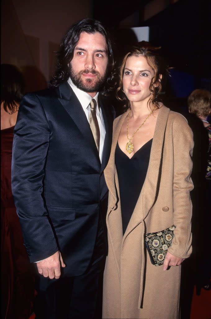 bob schneider and sandra bullock attend the bambi awards 2000 in december, 2000 in berlin, germany photo by gisela schobergetty images