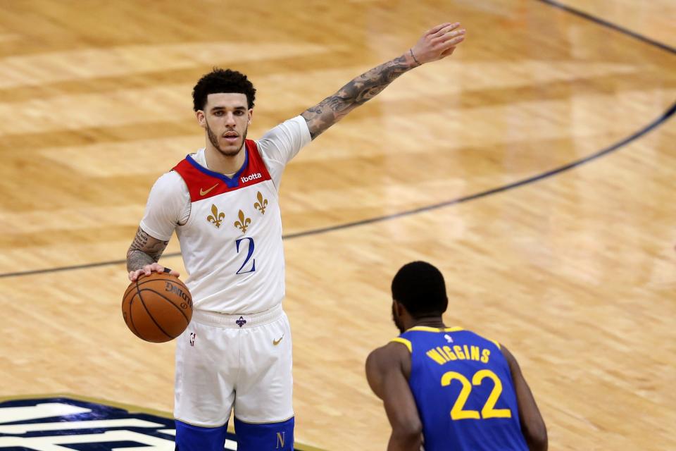 Lonzo Ball, a former No. 2 overall pick, spent the past two seasons with the Pelicans, averaging 14.6 points and 5.7 assists.