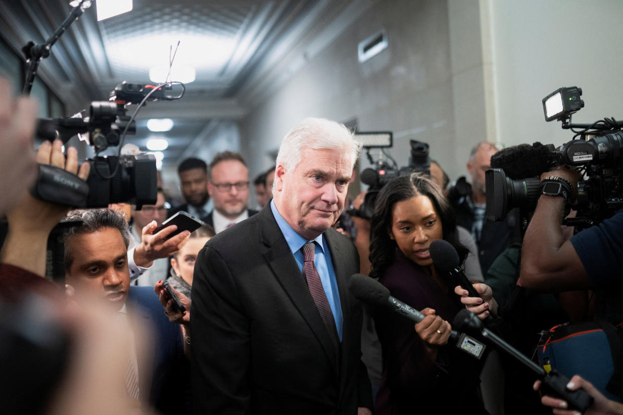 Minnesota Rep. Tom Emmer bowed out of the race for speaker on Oct. 24.