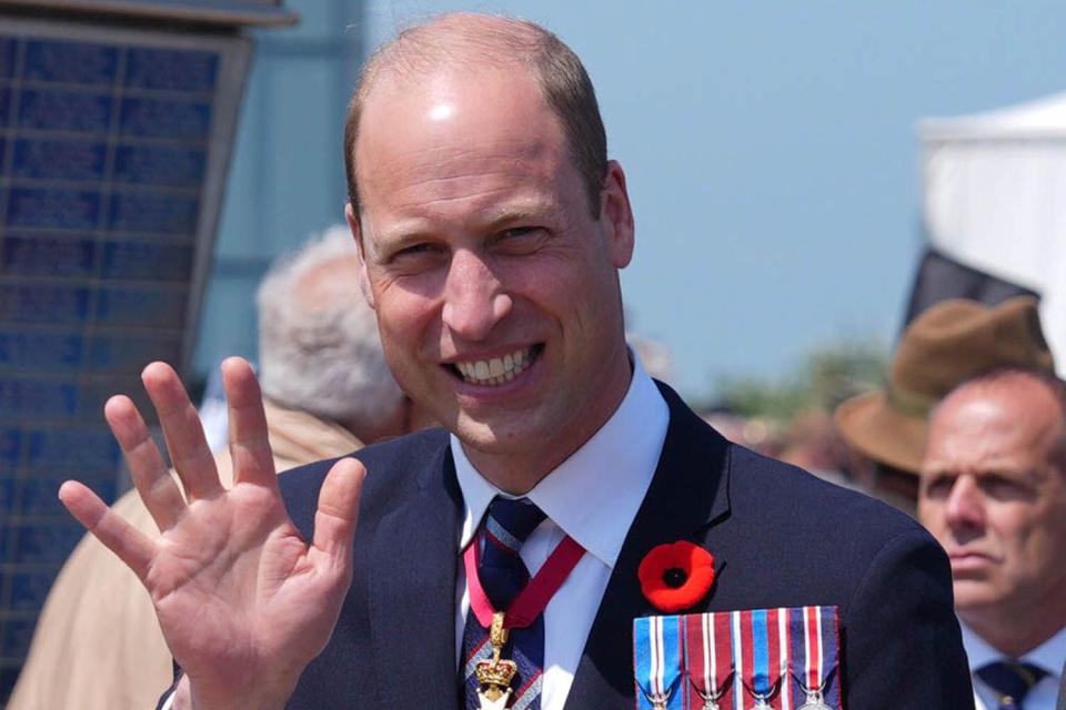 <p>Jordan Pettitt - Pool/Getty </p> Prince William attends the Government of Canada ceremony to mark the 80th anniversary of D-Day on June 6, 2024