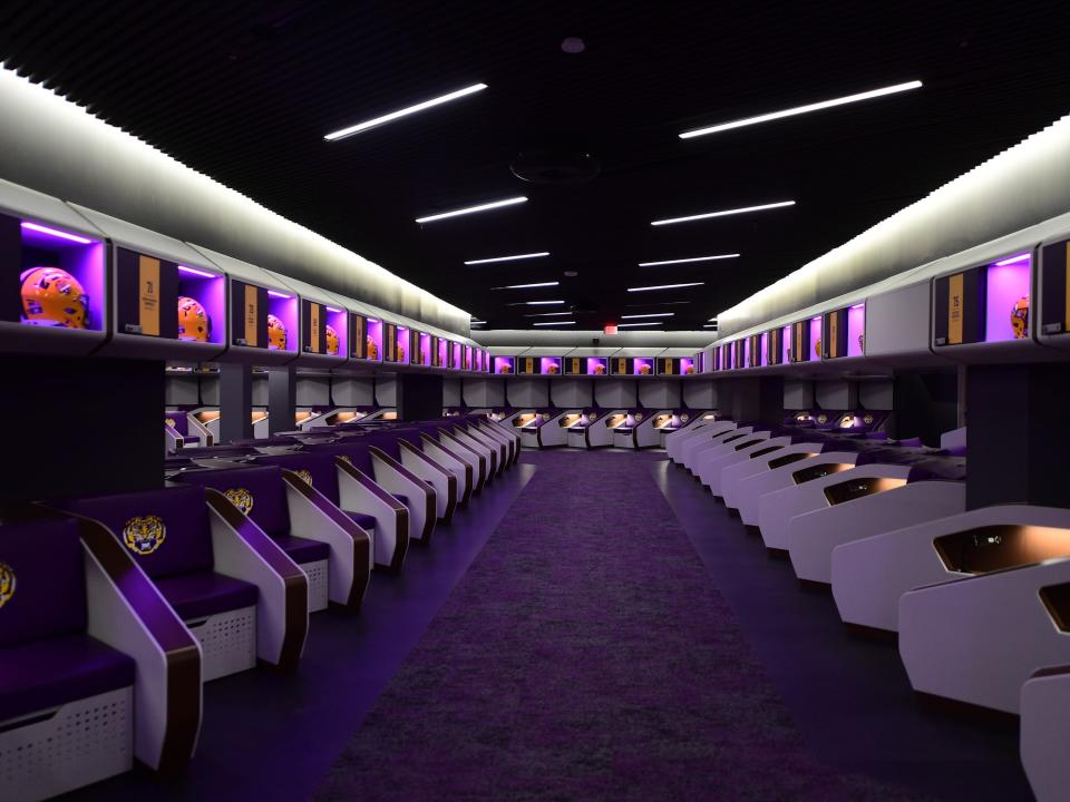 LSU Football Locker Room 