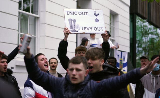 There have been protests against Daniel Levy and the club's owners in recent weeks