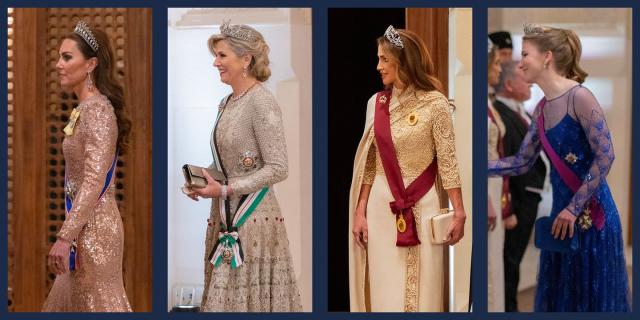 The Best Tiara Moments at Prince Hussein and Rajwa Al Saif's Wedding ...