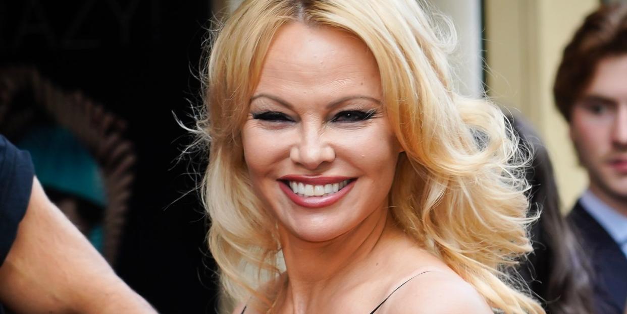 paris, france june 03 pamela anderson attends the bionic showgirl premiere at le crazy horse on june 03, 2019 in paris, france photo by edward berthelotgetty images