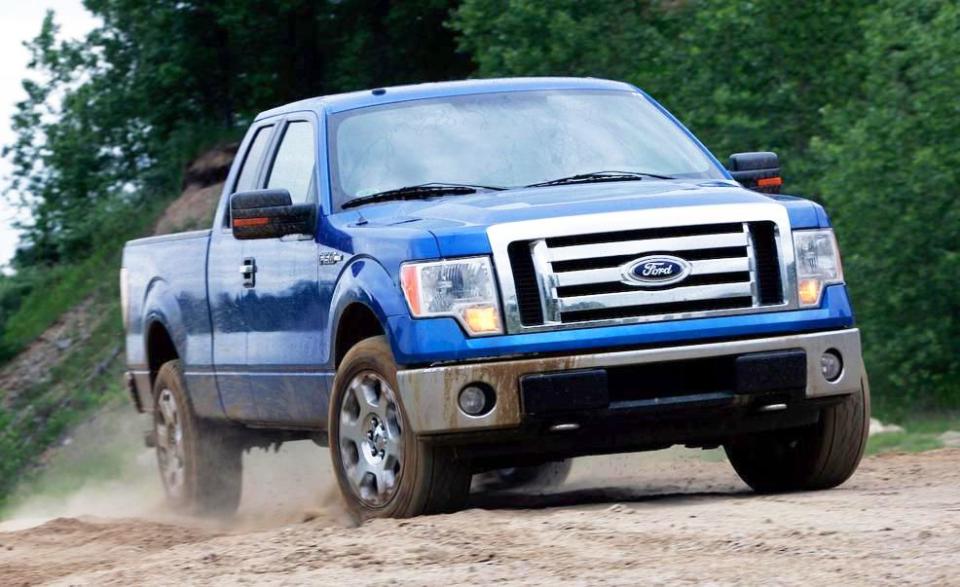 <p>For the 2009 F-150, Ford cribs liberally from its Super Duty brethren. The Super Duty, new the year before, proves popular, so Ford gives the F-150 a little familial resemblance to improve its showroom appeal. With a more prominent grille, aggressive headlamps, and squared-off styling, the 12th-generation F-150 moves further afield from its rounded, aerodynamically styled predecessors. The truck also gets the benefit of a new, fully boxed frame for improved torsional rigidity. Engines are updated across the board. In 2011, Ford debuts a twin-turbocharged 3.5-liter V-6 for the truck. The Platinum trim level also makes its entrance, reaching for luxury truck customers with an exclusive grille, 20-inch chrome wheels, premium leather upholstery, and heated and ventilated seats.</p>