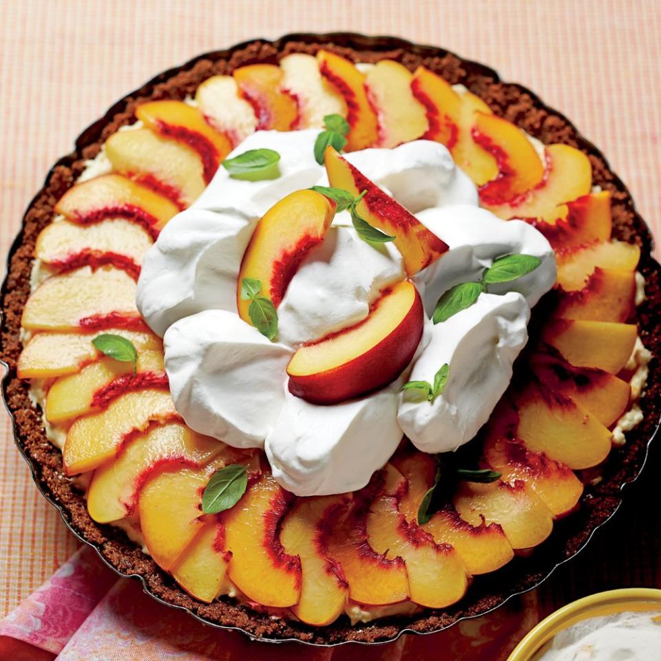 Peach Divinity Icebox Pie