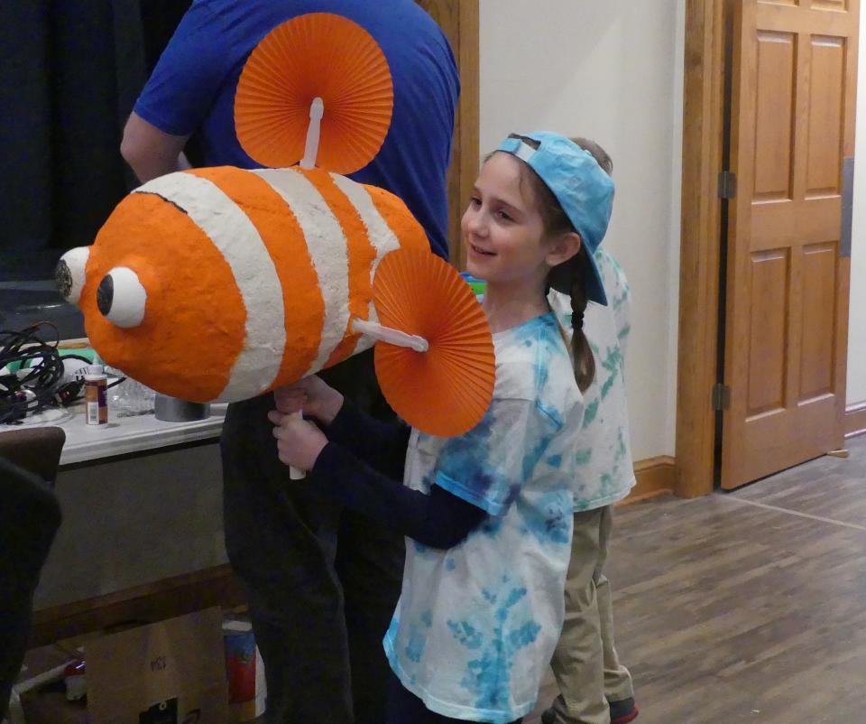 The cast and crew for the Chillicothe Civic Theater's performance for Fining Nemo Jr. has been hard at work creating sets, props and practicing for opening night.