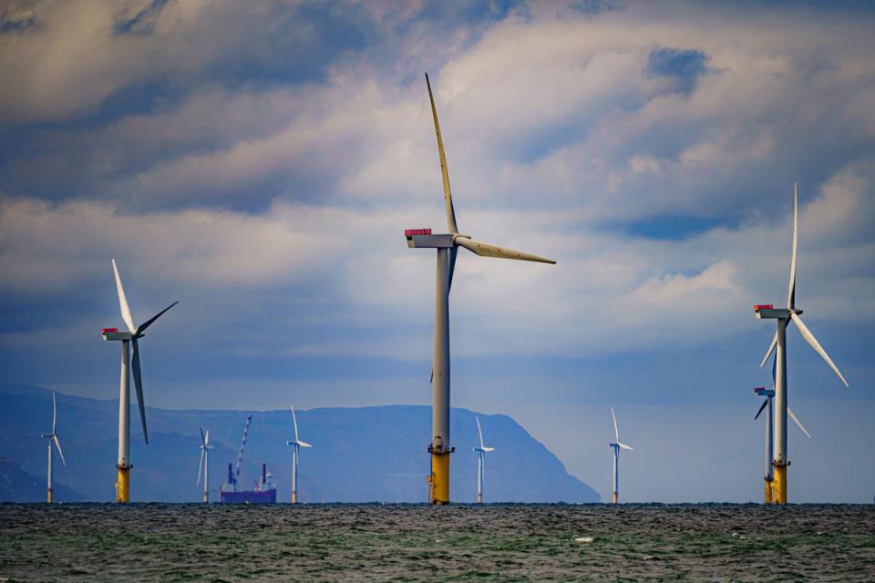 Awel y Mor could help tackle climate change but proposals for larger turbines have led to concerns it will harm the view from Welsh beauty spots (Ben Birchall/PA) (PA Wire)