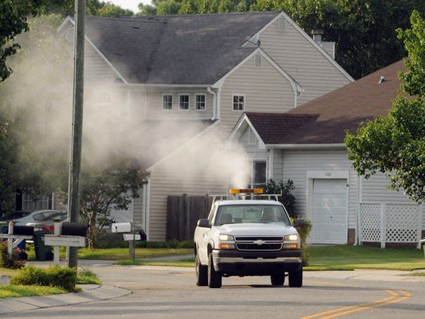 New Hanover County is one of the local governments that uses mosquito spraying to control the insects.