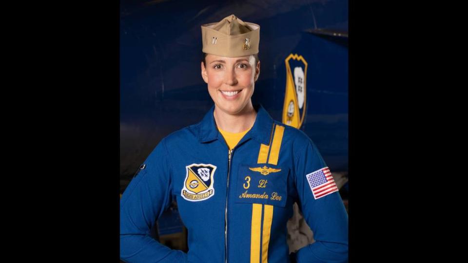 Lt. Amanda Lee joined the Blue Angels in September 2022.