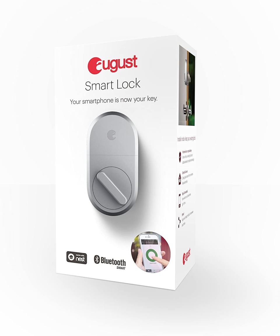 Save $55 on the August Home Smart Lock. Image via Amazon.