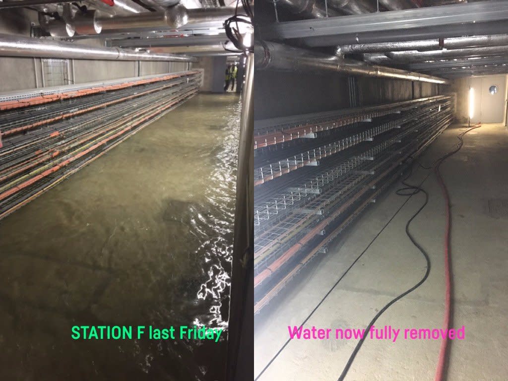 Station F flood