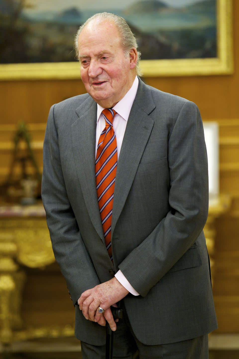 king juan carlos of spain meets martin winterkorn at zarzuela palace