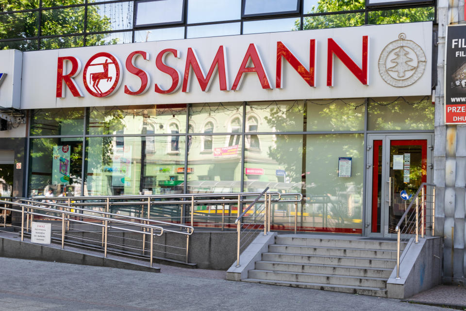 Czestochowa, Polska - 2.08.2020 r. - Rossmann cosmetics store in Czestochowa