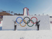 <p>jessikajenson: Scoping out the big air jump! #pyeongchang2018 (Photo via Instagram/jessikajenson) </p>