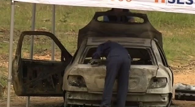 Ms Chetcuti's car was found burnt out 20 kilometres away in Myrtleford