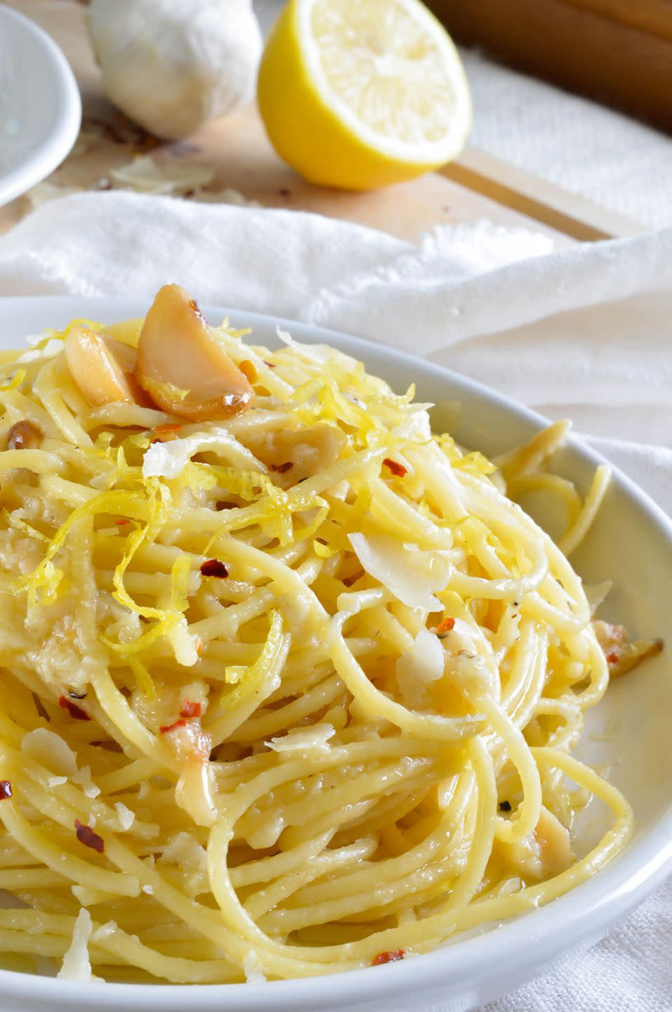 lemon garlic pasta