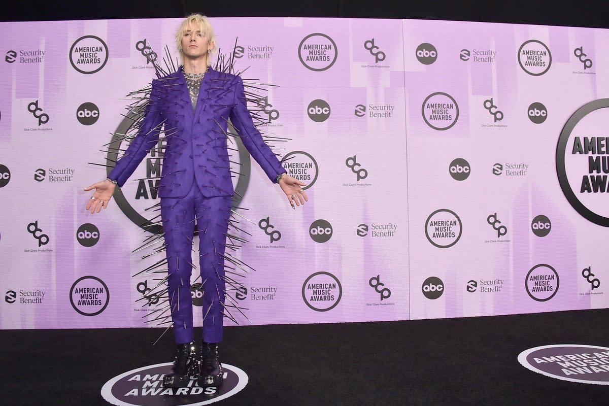 Machine Gun Kelly at the American Music Awards (Jordan Strauss/AP)