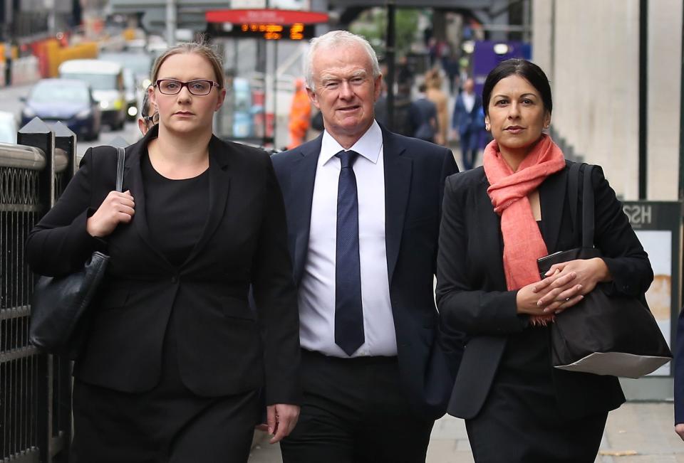 Anna Crowther, Martyn Day and Sapna Malik, from law firm Leigh Day: PA