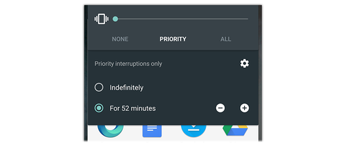 Android Lollipop priority switch