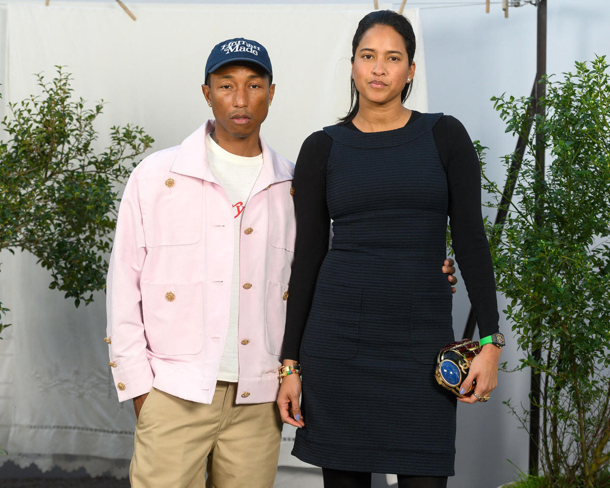 Pharrell Williams & Wife Helen Match in Leather Cowboy-Inspired