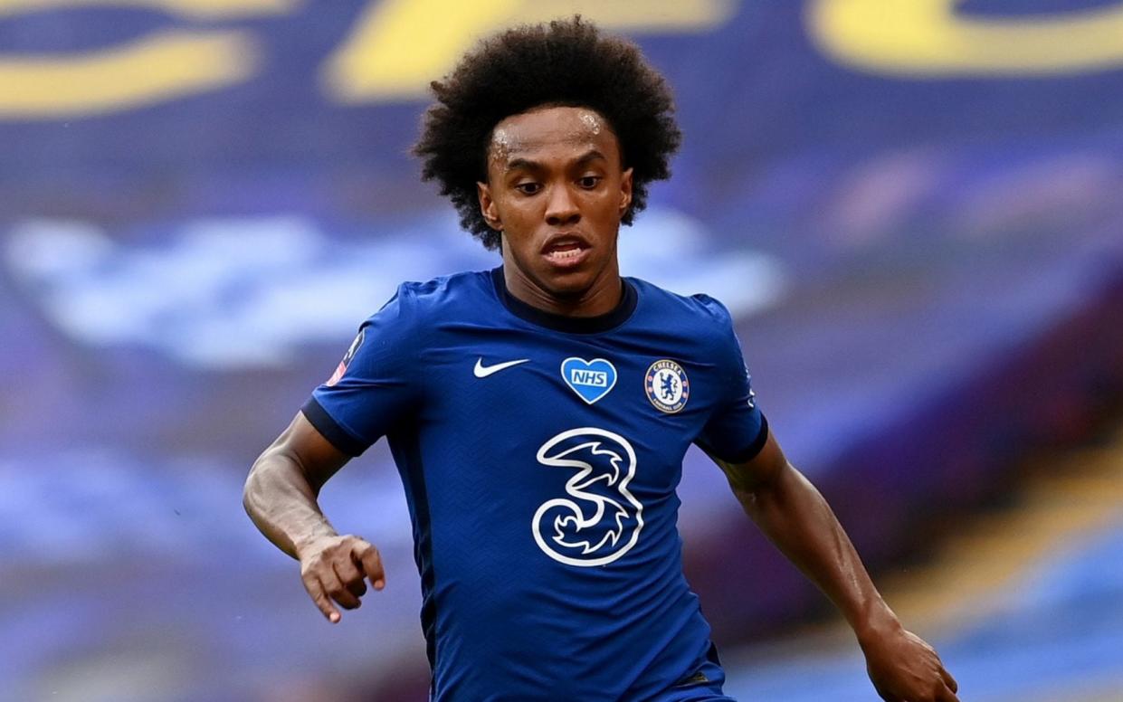 Willian of Chelsea in action - GETTY IMAGES