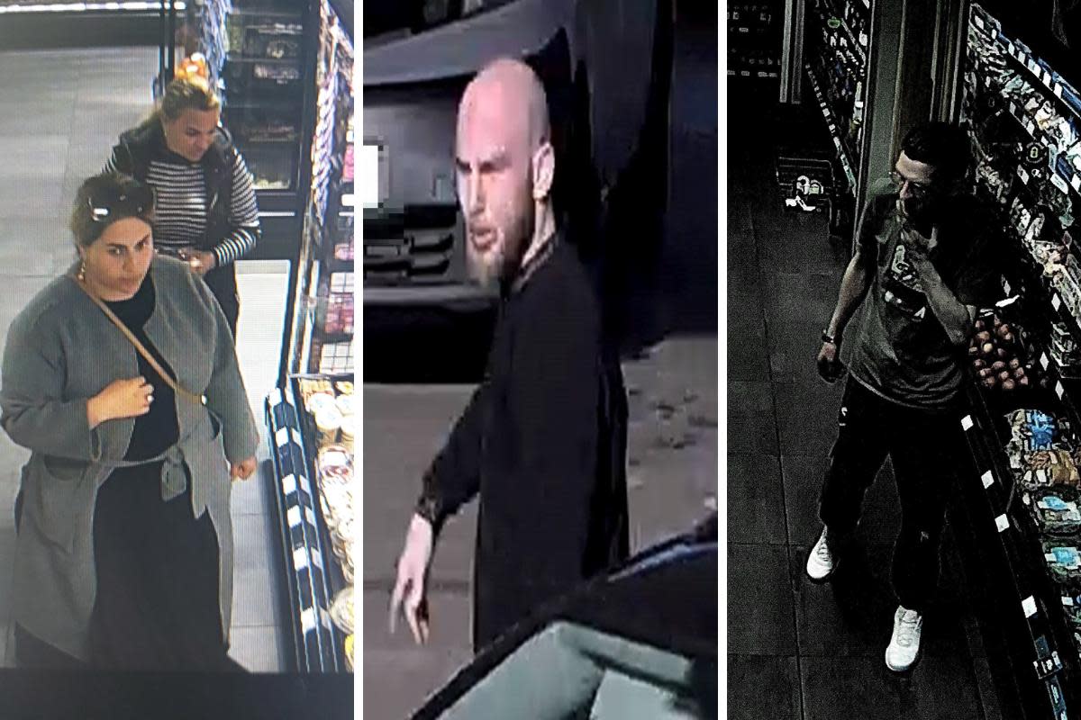 CCTV images released after reported thefts from the BP Service Station shop in Uxbridge Road this month. <i>(Image: Herts Police)</i>