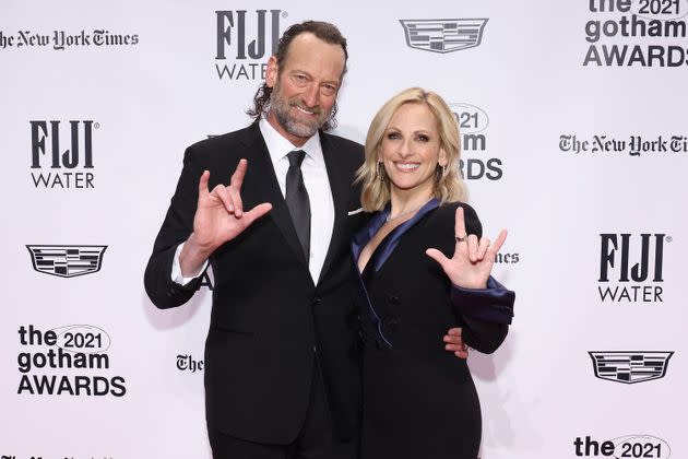 Troy Kotsur and Marlee Matlin attend the 2021 Gotham Awards in November.  (Photo: Taylor Hill via Getty Images)