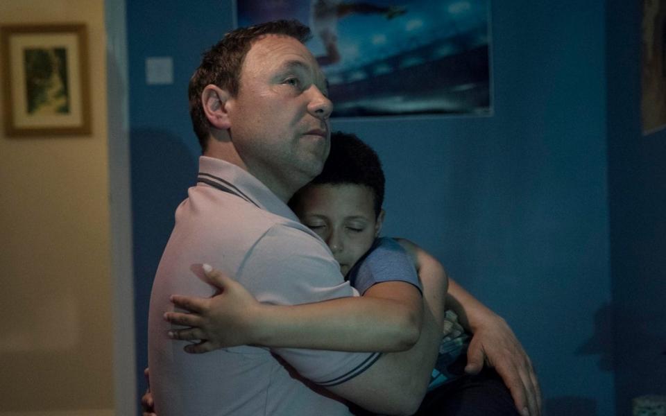 Stephen Graham and Shea Michael-Shaw in The Virtues - Channel 4