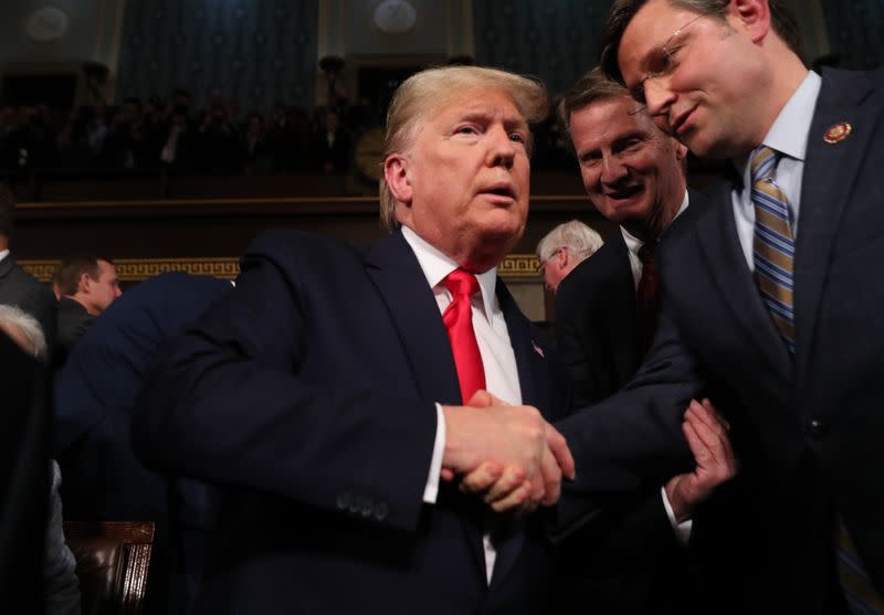 U.S. President Trump delivers State of the Union address at the U.S. Capitol in Washington