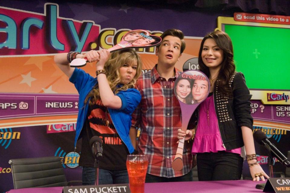 Jennette McCurdy, Nathan Kress and Miranda Cosgrove of “iCarly” were among Nickelodeon’s biggest stars. ©Nickelodeon Network/Courtesy Everett Collection