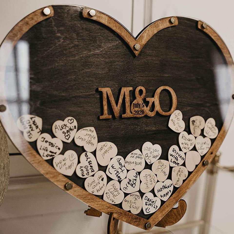 10) Store Rustic Wedding Guest Book